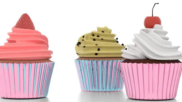 Kekler beyaz arkaplanlı