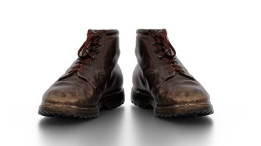 Beyaz arka planda spor ayakkabıları