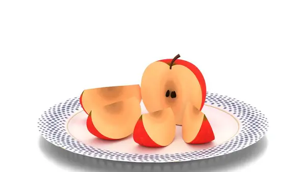 Tabakta elma kesiği