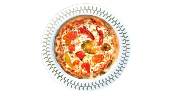 Tabakta soğanlı pizza.