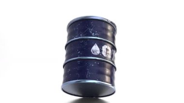 Petrol varili düşen animasyon