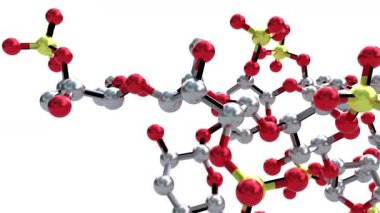 beyaz arkaplanda carrageenan animasyonu