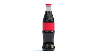 Kola ya da soğuk içecek şişesi.