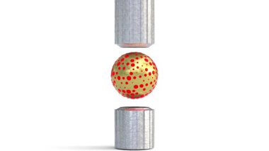 Altın mıknatıs topu animasyonu