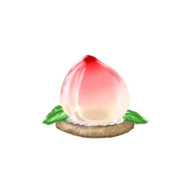 Kırmızı ve pembe, yeşil yapraklı şeftalili tatlı pasta.