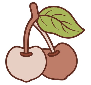 Yapraklı kiraz. Mutfak, botanik ya da mevsimsel görsel içerik için mükemmel