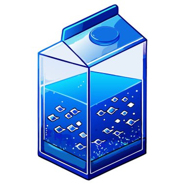 Fantezi, gıda tasarımı veya mevsimsel sanat eserleri için mükemmel balık ve yıldızlardan oluşan sihirli bir sualtı dünyası ile dolu bir tetra paketinin içindeki gerçek üstü Cadılar Bayramı sütü.