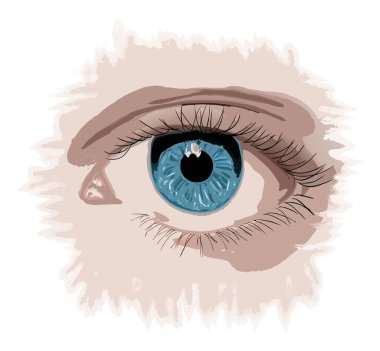 Büyüleyici detaylara sahip bir insan gözünün yakın çekimi güzellik, sağlık ve duygusal ifade için idealdir.