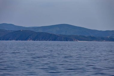 Sithonia yarımadasındaki Akdeniz 'deki ada - Yunanistan