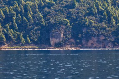 Athos yarımadasındaki Akdeniz kıyıları - Chalkidiki - Yunanistan