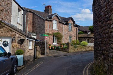 Heysham 'daki köy manzarası - Lancashire - Büyük Britanya