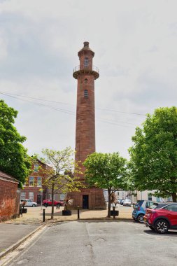 Fleetwood 'daki deniz feneri - Lancashire - Büyük Britanya