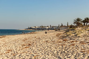 Port el Kantaoui 'deki sahil manzarası - Sousse - Tunus