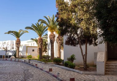 Port el Kantaoui 'de güneşli bir günde güzel bir manzara Sousse - Tunus