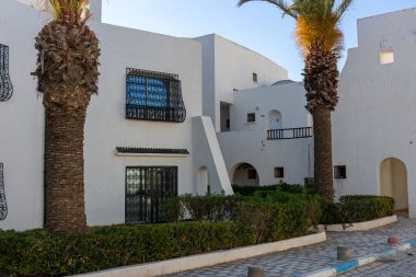 Port el Kantaoui 'deki güzel sokaklar - Sousse - Tunus