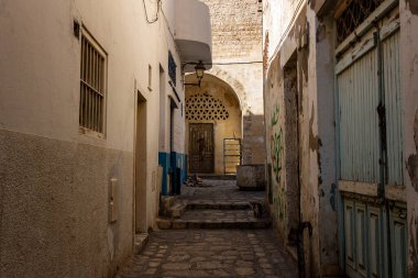 Sousse - Tunus 'ta Medine' de dar bir eski cadde