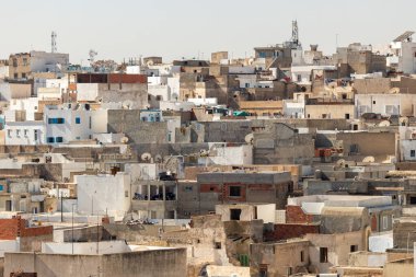 Eski şehrin panoraması - Medina in Susse - Tunus