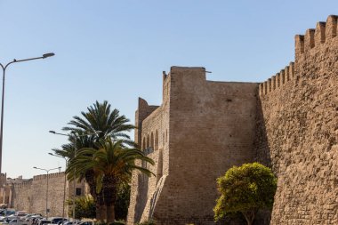 Gate in wall of medina in Sousse - Tunisia clipart