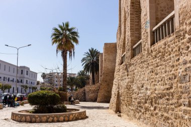 Eski şehrin sokağı - Sousse 'un Medina' sı - Tunus