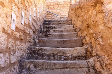 Sousse-Tunus 'taki eski Ribat merdivenlerinde