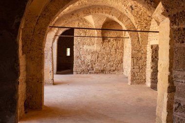 Tunus 'taki eski Ribat' ın içini.