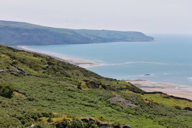 view of the sea coast in Barmouth- Gwynedd- Wales- Great Britain clipart