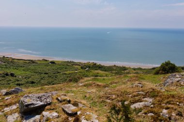 Barmouth 'taki deniz kıyısından Galler' e, Büyük Britanya 'ya...