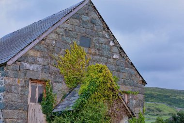 old house in the countryside in Tal-y-bont - Gwynedd - Wales - Great Britain clipart