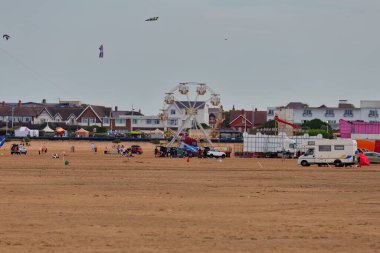 Saint Anne 's-Blackpool' daki sahil ve kasaba Kuzey Batı Büyük Britanya.