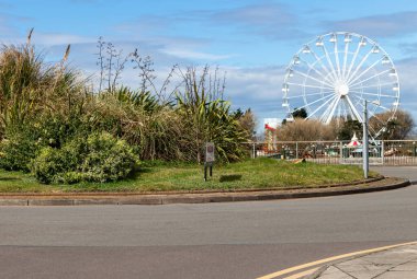 view of the city of the park in Southport - North West - Great Britain clipart