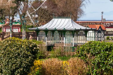 Southport 'taki eski Brithis Parkı - Kuzey Batı - Büyük Britanya