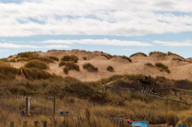 beach and dunes in Formby - Southport - North West - Great Britain clipart