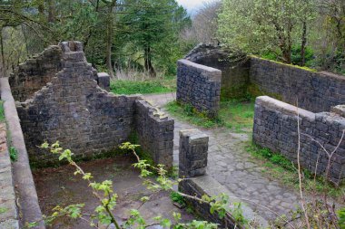Rivington 'daki Japon tarzı binanın kalıntıları - Bolton - Kuzey Batı - İngiltere