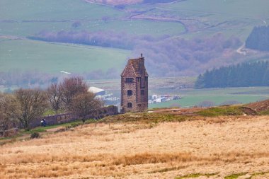 Rivington 'daki eski güvercin kulesi - Bolton - Kuzey Batı - Büyük Britanya
