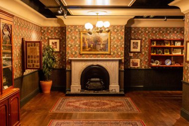 Bradford 'daki eski evin içi - Batı Yorkshire - Büyük Britanya