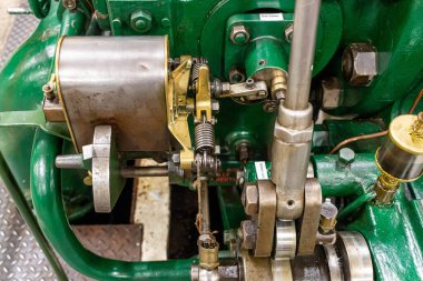 Bradford Endüstri Müzesi 'nin buhar makinesinin kapanışı - Bradford - Batı Yorkshire - Büyük Britanya