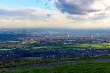 Holcombe 'daki tepeden Lancashire - Büyük Manchester - Birleşik Krallık