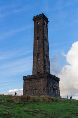 Holcombe 'da tepedeki tepe kulesi - Büyük Manchester - Lancashire - Birleşik Krallık