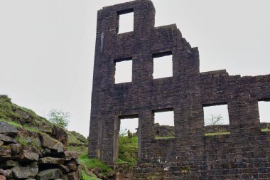 Cheesden Vadisi 'ndeki kereste fabrikasının kalıntıları Rochdale - Büyük Manchester - Lancashire