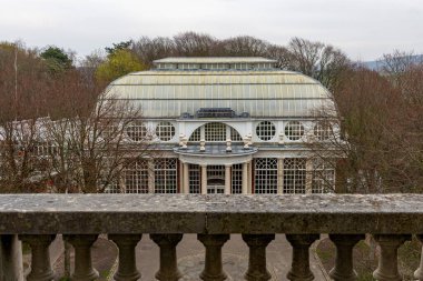 Williamson Park 'taki botanik binası - Lancaster - Lancashire - Kuzey Batı İngiltere