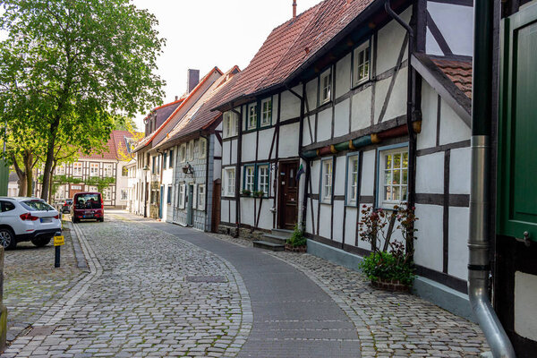 old street in the city In Soest - North Rhine-Westphalia - Germany - European Union