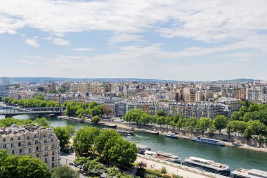 Paris 'e Bakış - Eyfel Kulesinden Bakış - Paris - Fransa - Avrupa Birliği