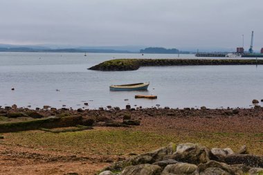 Poole 'daki deniz ve kıyı manzarası Dorset - Bournemouth birleşik krallığı