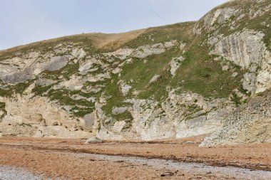 İngiltere 'nin Durdle Door Sahili' ndeki deniz kıyısındaki uçurumlar Dorset birleşik krallığı.