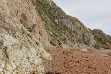 Durdle Door Sahili 'ndeki kayalık sahil Dorset birleşik krallığı.