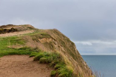 Durdle Kapısı 'ndaki güzel deniz manzarası Dorset birleşik krallığı