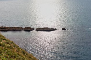 Durdle Kapısı 'ndaki güzel deniz manzarası Dorset birleşik krallığı