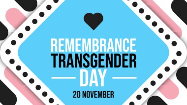 20 November is observed as Remembrance Transgender Day. Remembrance Transgender Day background, banner, cards, template, poster, wallpaper. clipart