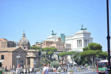 Roma şehrinin manzarası