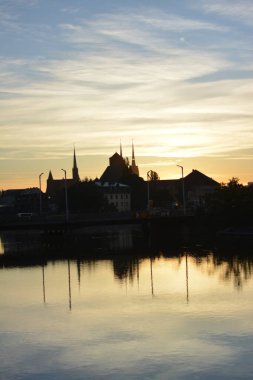 Güzel liman manzarası